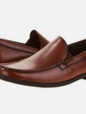 Shoes loafers mens new size 10.5M George slip on leather